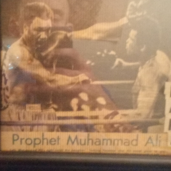 11 x 13  framed clippings Fight in Jungle Mohommad Ali & George Forema - Picture 2 of 6